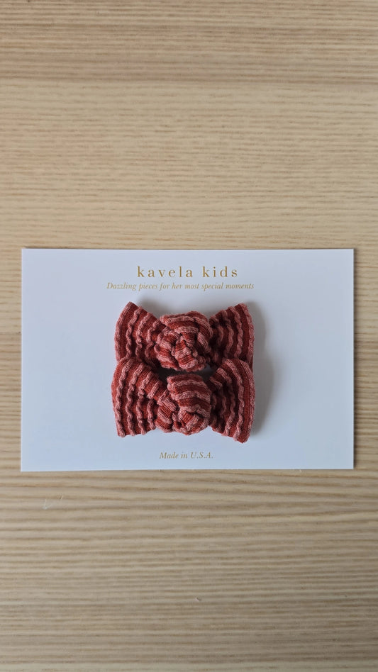 Cinnamon | knotted pigtail set | Nylon Headband