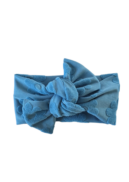 Classic Headband Bow | Aqua Blue